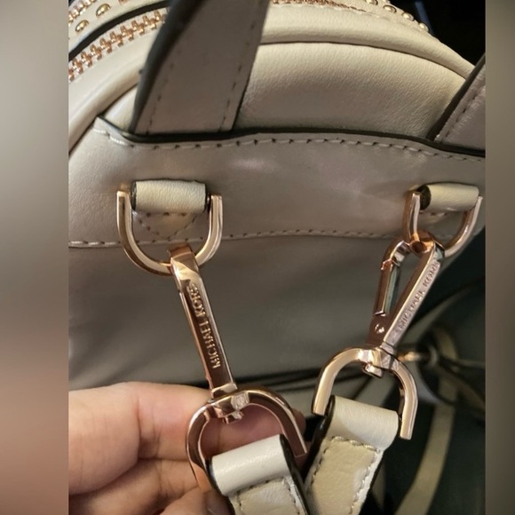 Michael Kors Rhea mini rose studded leather backpack - Picture 12 of 13